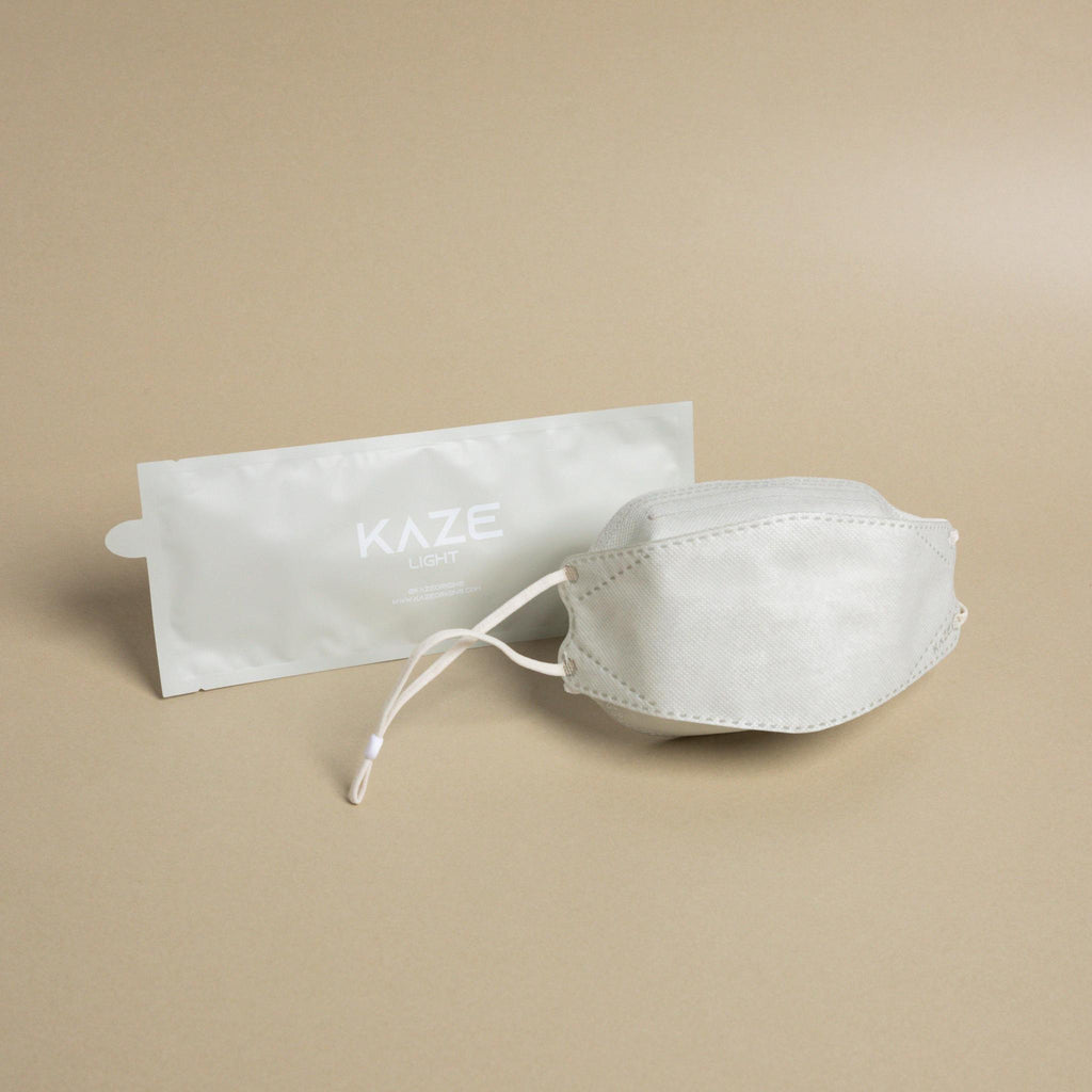 kaze light face mask silver grey